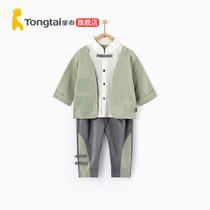 Tongtai spring and summer new baby boys' clothes 1-4-year-old Chinese baby suit baby boys' spring and summer outing suit