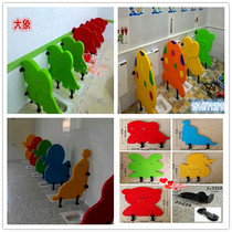  Kindergarten thickened toilet baffle Cartoon plastic toilet partition toilet partition Children squatting baffle