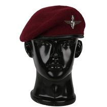 Burgundy British Red Devil beret Airborne beret beret beret military fan hat soldier hat wool