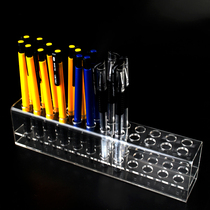 Acrylic 24-digit makeup display rack ballpoint pen eyebrow pencil rack eyeliner multifunctional display rack cosmetics storage box