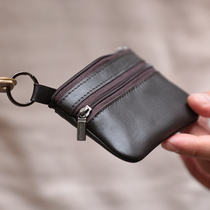 xmyb genuine leather retro ultra-thin zero money key bag male and female headlayer lambskin mini card coin packet