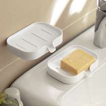 Hand soap soap box wall-mounted drain-free punch-free household toilet bathroom diversion water-free soap rack