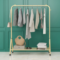 Drying rack floor-to-ceiling bedroom hanger household indoor clothes bar balcony folding coat rack single pole clothes shelf