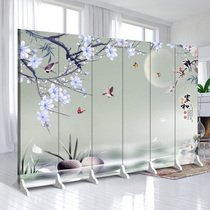 Home and rich flower and bird picture background wall folding screen partition living room fashion simple bedroom to block home