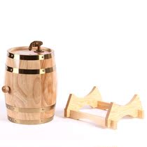 Household oak decoration household 1.5L 225L white wine wine barrel wooden barrel wooden barrel wine barrel oak beer barrel