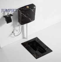 Toilet squatting ceramic water tank set Color complete set of squatting household urinal toilet deodorant squatting toilet