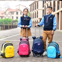 Pull Rod bag that can be towed 2021 new male pupils with wheels Childrens third to sixth grade trolley case
