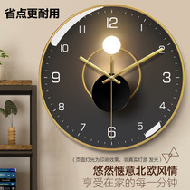 Modern Fashion Light and Shadow Art mute living room wall clock Net Red personality quartz clock simple light luxury hanging watch watch