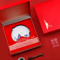 High-grade boutique Puer tea cake packaging box empty gift box 357G White Peony Fuding white tea packaging storage box customization