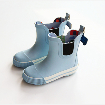Korean cute childrens rain boots non-slip waterproof 12-year-old solid color rain shoes baby student rubber shoes female big boy water shoes