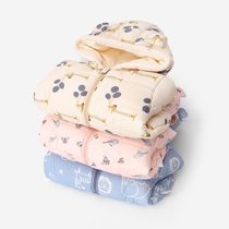 Anti-season clearance plus velvet thickened childrens down cotton clothes for boys and women