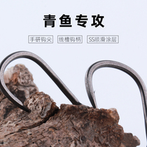 BKK Big thing hook hand grind Herring specializes in fish Sturgeon giant hook black pit competitive plus rough fishing grass carp special hook