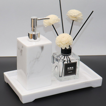 European bathroom toiletries kit hand sanitizer bottle aromatherapy tray set model room bathroom decoration resin