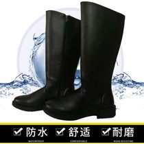 Student flag-raiser honor guard boots horse boots high boots equestrian competition boots flag bearer performance Boots Black Men