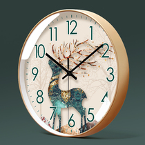 6022 wall clock living room clock simple Nordic fashion home clock Wall watch automatic timing radio clock
