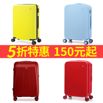 Special Swiss army knife trolley case Universal wheel suitcase Female small light suitcase ins net Red password box