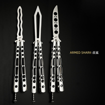 Dish light butterfly knife beginner adult butterfly practice knife butterfly throw knife all steel butterfly training knife butterfly game knife