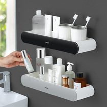 Toilet rack bathroom non-perforated toilet wash table wall-mounted toilet wall towel storage rack