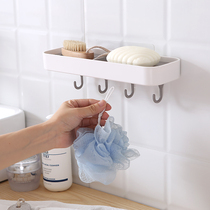 Large wall-mounted soap box creative rack toilet drain soap box non-perforated bathroom wall soap tray