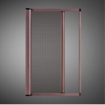 Shenzhen custom anti-mosquito anti-wind invisible screen door magnetic roller type aluminum alloy push-pull installation and folding