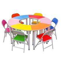 School Teaching Training Fine Arts Composition Tutoring Table Primary and Secondary School Psychology Advisory room Colour desk Students desks and chairs