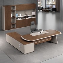Lacquer boss table stickers solid wood skins office desks and chairs combination new Chinese President desk office big class desk desk