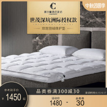 Shimao Shen Hang InterContinental Hotel Down Bed Mat Upholstered Home Thickened White Goose Down Protective Mat Covered Comfort Mat