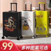 Pull Rod luggage 2021 New Net red female male students 20 strong and durable 24 inch travel password leather box 26
