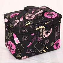 Large travel large-capacity girls heart cosmetic bag high-value cosmetic case portable Korean simple storage bag storage