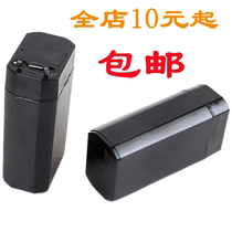4V lead-acid battery LED desk lamp flashlight headlight electric mosquito beat black square battery rechargeable battery