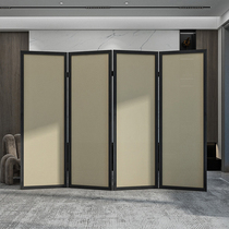 Modern simple screen partition Living room folding mobile occlusion office bedroom decoration New Chinese solid wood folding screen