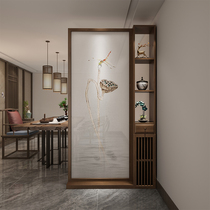 New Chinese-style entrance screen shelf entrance living room barrier partition toilet stop through Hall home screen