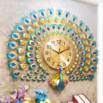 Atmospheric Wall Clock Home Phoenix Personality Creative Fashion European Decorative Wall Watch Clock Peacock Living Room