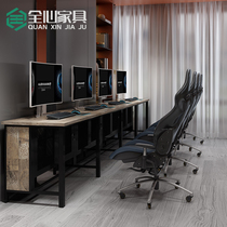 E-sports hotel Internet cafe table and chair set Desktop office computer table Sofa Internet cafe chair Competitive table chassis customization