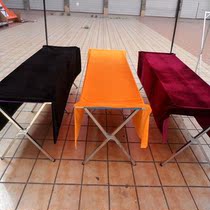 Conference tablecloth gold velvet fabric stall bamboo mat exhibition tablecloth folding thickened multifunctional stall shelves