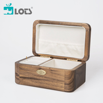 LOTS) wooden music box walnut jewelry music box Sky City girl best friend birthday gift