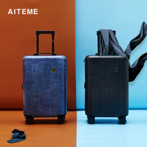 aiteme suitcase female ins net red new universal wheel small 20 inch lightweight box cowboy trolley boarding box