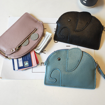 Genuine leather zero wallet woman 2021 new short slim slim Jane about calf leather Small South Korea Ins cute