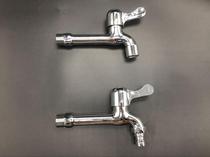 10 years old shop balcony mop pool faucet copper body into wall single Cold 4 points sink 9024