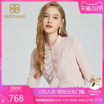 GEROLAMO2019 autumn and winter new style temperament lady commute design feeling chiffon shirt female GLBA94905Q