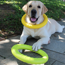 Pet toys bite-resistant puppies molars interactive ring bite ball golden Labrador medium and large dog supplies