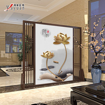 New Chinese screen partition living room entrance shielding indoor solid wood porch partition living room blocking through Hall screen