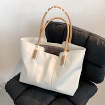France Sandro Ifashion women bag 2021 New Fashion hand tote bag soft leather wild commuter bag