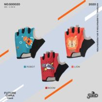 SLIKID childrens sports limited edition graffiti cartoon pattern balance bike bicycle riding gloves half finger