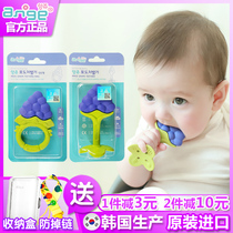 South Korea imported bracelet tooth gum baby anti-eating finger artifact baby grinding tooth stick silicone toy can be boiled music