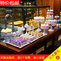 Dessert table display rack dessert pastry tray cold meal tea break table cake shelf afternoon tea snack decoration rack