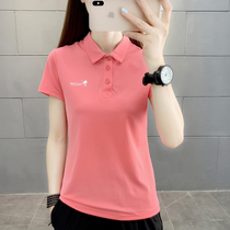 Explore POLO shirt womens summer outdoor leisure lapel short-sleeved breathable perspiration quick-drying short-sleeved T-shirt quick-drying clothes for men