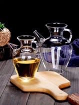 Imitation Song teapot green tea holding pot heat-resistant tea cup tea cup tea brewer transparent small vase decanting pot high borosilicate glass pot