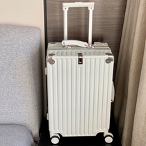 Jin Dengshi retro suitcase aluminum frame PC trolley case women 24 inch 26 suitcase men 20 inch password boarding box