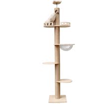 Cat Climbing by Heaven Pillar Solid Wood Multilayer Cat Shelving Cat Villa Space Capsule Free of perforated cat Cat Socket Sword Hemp Rope